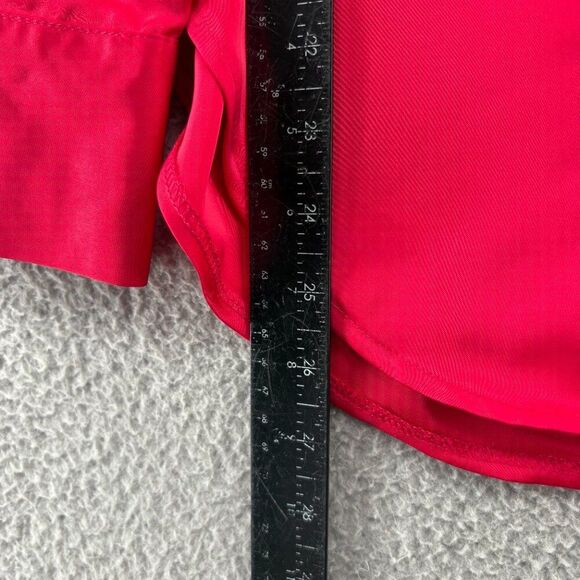 Jason Wu Pink Satin Button Down Blouse XS NWT $400 Long Sleeve Shirt - Picture 7 of 11